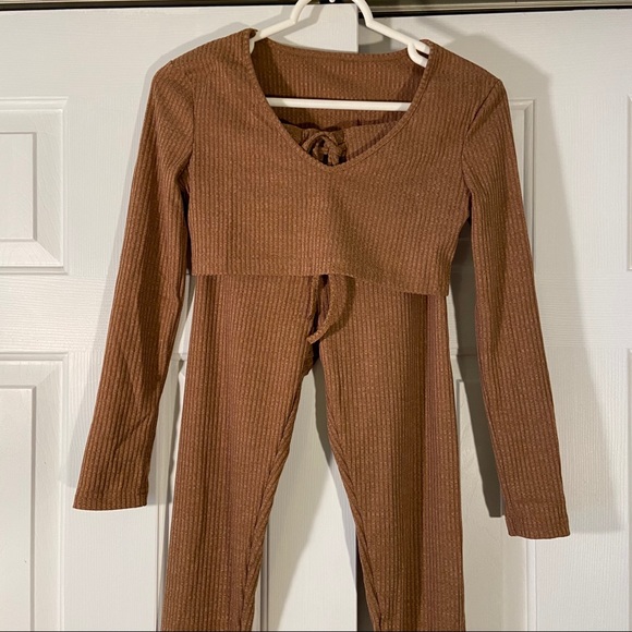 Zaful Pants - NWOTZaful DrawstringPants&LongSleeve CroppedTopSet